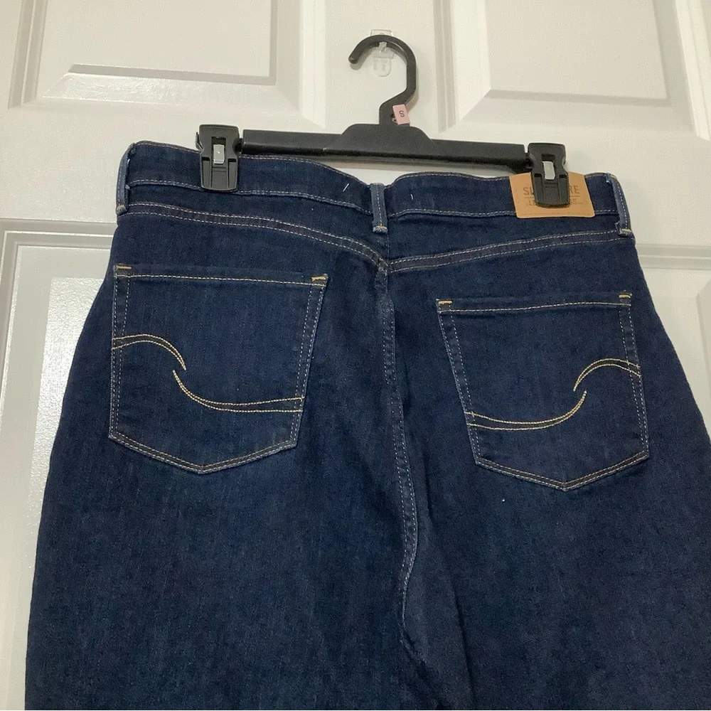 Signature by Levi Strauss Dark  Women's high rise Skinny Jeans size 14 Small. - Picture 6 of 13
